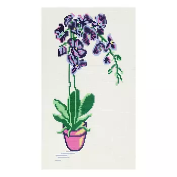 9/НП Наборы для вышивания нитками с паспарту Hobby&amp;Pro 'Орхидея' 22*38см