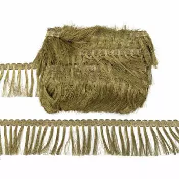 А19 Бахрома металлизированная 8см*20м (3 хаки)