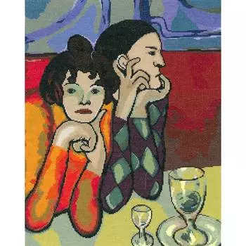 А-0044 Набор для вышивания 'Странствующие гимнасты' 36х47 см