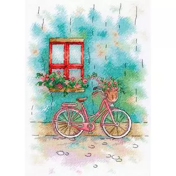 А-008 Набор для вышивания МП Студия 'Французский дворик'27*20см
