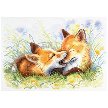 А-011 Набор для вышивания МП Студия 'Лисьи шалости'27*40см