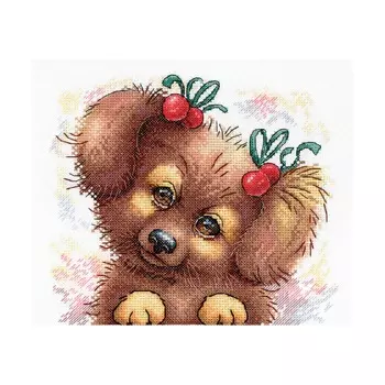 А-014 Набор для вышивания МП Студия 'Пушистая красавица'17*19см