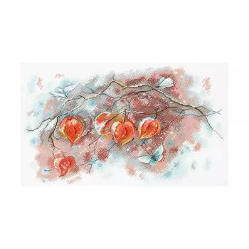 А-016 Набор для вышивания МП Студия 'Осенние фонарики'21*35см