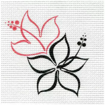 А-23 Набор для вышивания 'Китайская роза' 15*16см