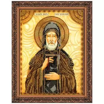 АА-018 Набор для вышивки бисером на натуральном художественном холсте 'Святой Олег' 23*30см