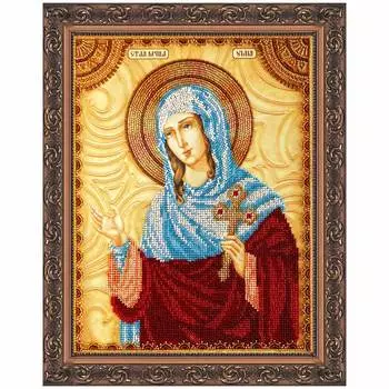 АА-038 Набор для вышивки бисером на натуральном художественном холсте 'Святая Юлия' 23*30см