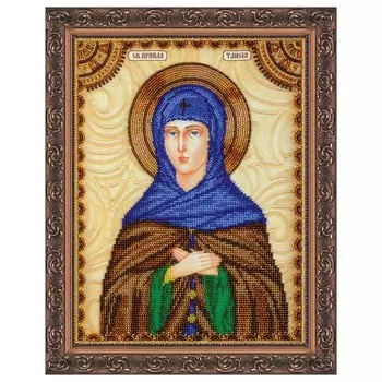 АА-082 Набор для вышивки бисером на натуральном художественном холсте 'Святая Таисия' 23*30см