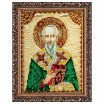 АА-108 Набор для вышивки бисером на натуральном художественном холсте 'Святой Рустик (Руслан)' 23*30см