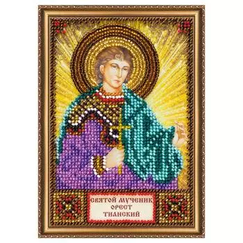 АА-132 Набор для вышивки бисером на натуральном художественном холсте 'Святой Орест' 23*30см