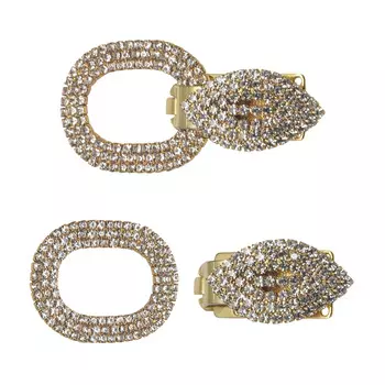 AB3931 Крючок шубный со стразами (золото)