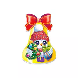 АБ 23-321 Набор для открытки-колокольчика 'Совка' 90x135 мм Клевер