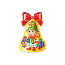 АБ 23-322 Набор для открытки-колокольчика 'Гномик' 90x135 мм Клевер