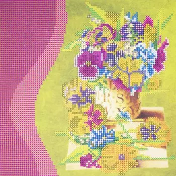 AC-032 Схема для вышивки бисером на натуральном художественном холсте 'Цветочный аромат' 20*20см