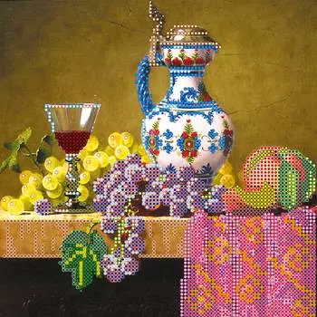 AC-430 Схема для вышивки бисером на натуральном художественном холсте 'Аромат' 20*20см