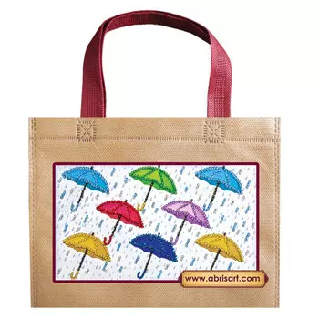 ACA-004 Набор-сумка для вышивки бисером 'Зонтики' 19*11см