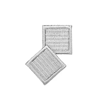 AD1309 Термоаппликация 'Квадрат' 2х2см Hobby&amp;Pro, 2шт/упак (серый)