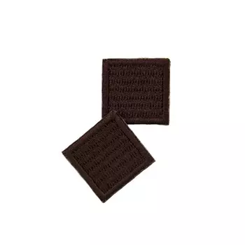 AD1309 Термоаппликация 'Квадрат' 2х2см Hobby&amp;Pro, 2шт/упак (т.коричневый)