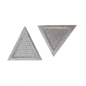 AD1310 Термоаппликация 'Треугольник' 2х2см Hobby&amp;Pro, 2шт/упак (серый)