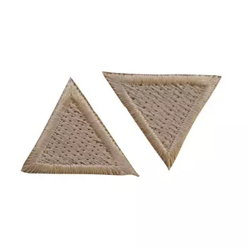 AD1310 Термоаппликация 'Треугольник' 2х2см Hobby&amp;Pro, 2шт/упак (бежевый)