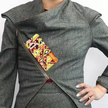 AД-101 Набор для вышивки бисером украшения на натуральном художественном холсте Паттернхолст 'Адель (фрагмент)' 7*14,5см