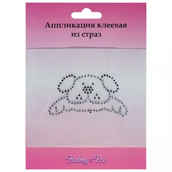 ADS020 Аппликация из страз 'Кузя' 8*4см Hobby&amp;Pro