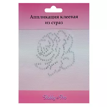 ADS028 Аппликация из страз 'Роза большая' 7*7,5см Hobby&amp;Pro