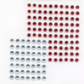 ADS030 Аппликация из страз орнамент 'Два квадрата' 7*7,5см Hobby&amp;Pro