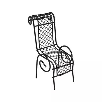 AF011 Шезлонг витой металлический, 7*4*4см (черный)