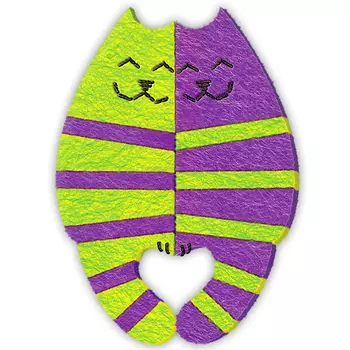 АФ 01-301 Набор для магнитиков 'Коты' (фетр) Клевер