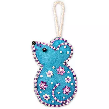 АФ 10-100 Набор для игрушки-патча 'Милая мышка' 7*4,4см Клевер