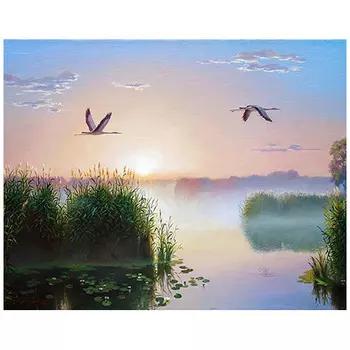 Ag 1001 Набор д/изготовления картин со стразами 'Рассвет' 48*38см Гранни