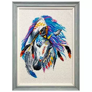 Ag 121 Набор д/изготовления картин со стразами 'Спокойствие духа' 27*38см Гранни