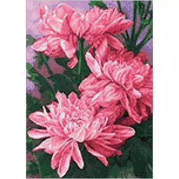 Ag 278 Набор д/изготовления картин со стразами 'Хризантемы'27*38см Гранни