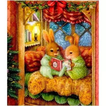 Ag 531 Набор д/изготовления картин со стразами 'Сказки на ночь' 27*38см Гранни