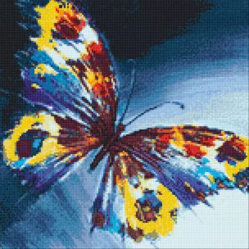 Ag 585 Набор д/изготовления картин со стразами 'Мотылек' 38*38см Гранни