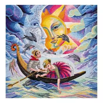 AH-038 Набор для вышивания крестом 'Песнь о любви' 40*42см