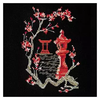 AH-100 Набор для вышивания крестом 'Япония-4' 11*15см