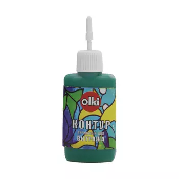 Акрил 'Контур' для стекла и керамики (7426 зелёный (изумрудный))