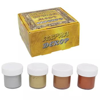 Акрил в наборе дизайн 'Металлик' 4цв/22мл