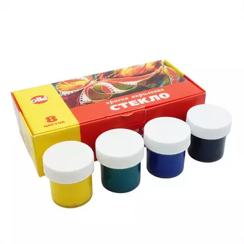 Акриловая краска в наборе по стеклу 4203 ОЛ