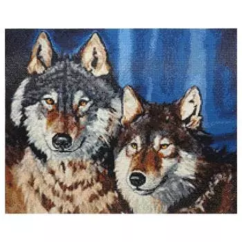 Алмазная мозаика 'Волки', 50*40см, Cristyle Cr 540041