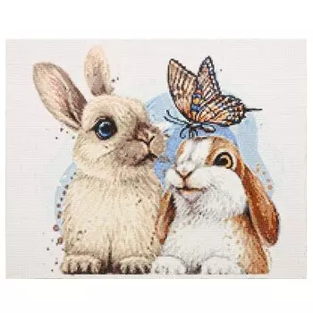 Алмазная мозаика 'Зайки' , 50*40см, Cristyle 540063