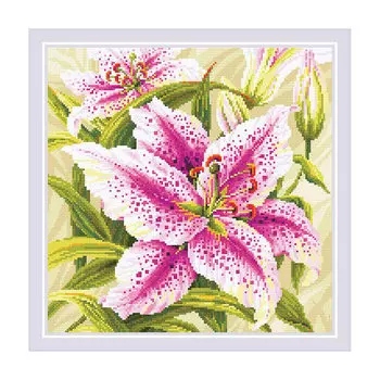 АМ0081 Набор алмазной мозаики Риолис 'Лилии' 40*40см