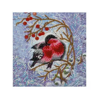 АМ-183 Набор для вышивания бисером 'Тепло вдвоём' 15*15см