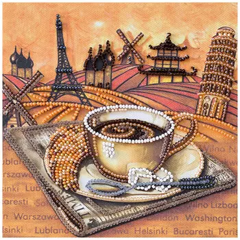 АМ-189 Набор для вышивания бисером 'Аромат путешествия' 15*15см