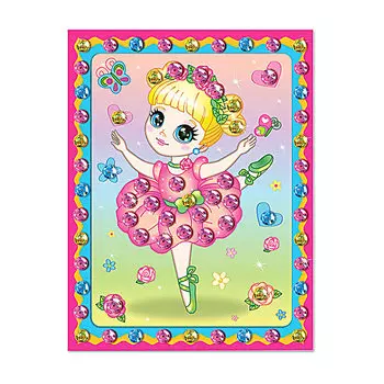 АМ 42-015 Набор для изготовления картины 'Розочка. Пуантики' 130*170 мм Клевер