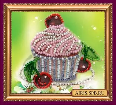 АМА-034 Набор-магнит для вышивания 'Абрис Арт' 'Десерт', 8*7 см