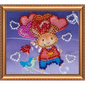 АМА-065 Набор-магнит для вышивания 'Абрис Арт' 'Влюбленный заяц', 8*7 см