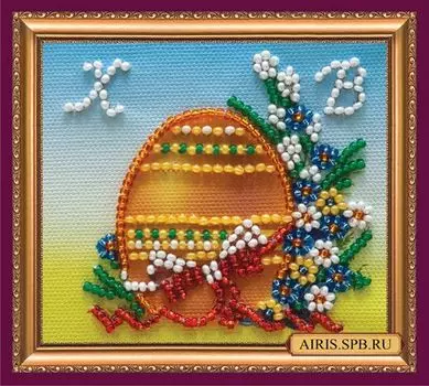 АМА-072 Набор-магнит для вышивания 8*7см 'Пасхальный натюрморт-2'