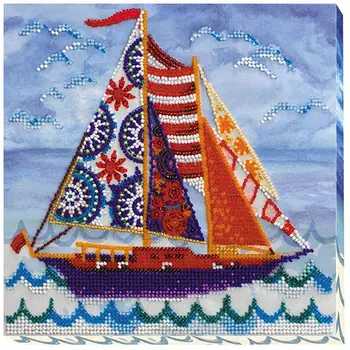АМВ-010 Набор для вышивания бисером 'Попутный ветер' 20*20см